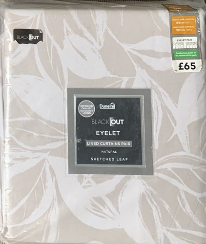 Dunelm cotton sketched leaf - dunelm,