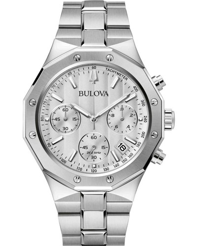 Bulova silver mens - mens, chronograph