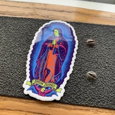 Santa Cruz Jason Jessee Guadalupe Neon Skateboard Sticker - 1990s
