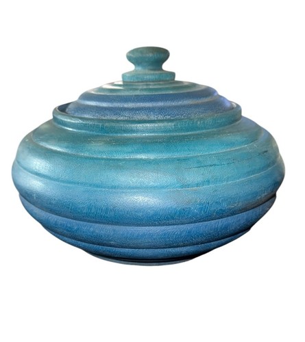 Hand carved cerulean ombre - hand,