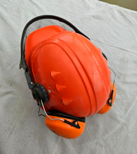 Stihl orange safety hard hat - safety,