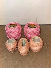 Bundle x 5 Pink Crochet Cotton