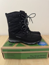 NEW KARRIMOR ST MORITZ 2 BLACK GREY WINTER WATERPROOF SNOW BOOTS SIZE 7 8
