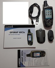 Garmin GPSmap 60CSx + belt clip + manual + cable also for GeocachiNG