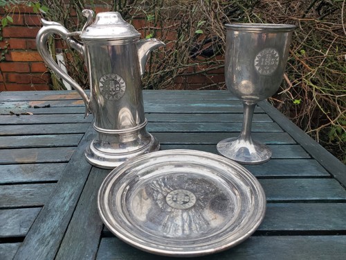 Antique communion set walker - set, &