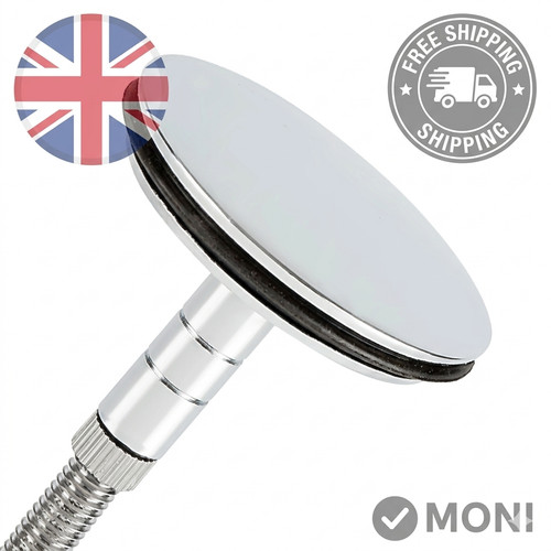 Silver 43mm bathtub drain - silver,
