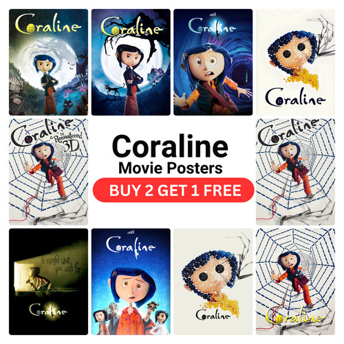 Coraline movie poster - movie,