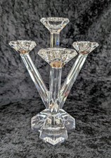 Villeroy & Boch Candelabra "Opera" Crystal Glass 4-Arm  Candle Holder 23.5cm