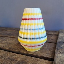 Vintage Hornsea Rainbow Posy Vase CLAPPISON 552 RIBBED BUD POSY VASE