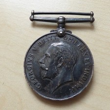 British Medal Silver First World War 1914 1918 Shropshire Yeomanry PTE J.L Lewis