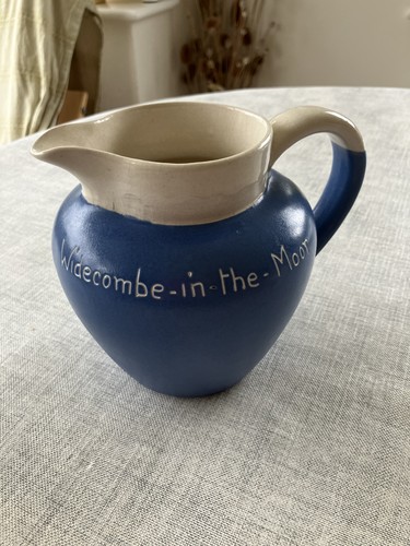 Devonmoor blue pottery jug - blue,