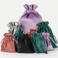 1pc Soft Velvet Drawstring Gift Bags Wedding Jewellery Party Pouch Bags