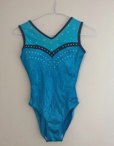 Quatro blue gymnastics leotard - quatro,