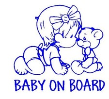 Funny Car Sticker Baby On