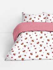 Strawberry Gingham Reversible