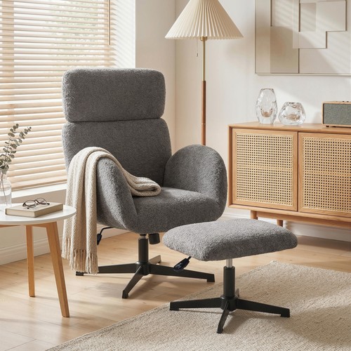 Homcom swivel armchair - swivel,