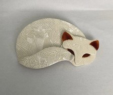 Vintage Lea Stein Cat Brooch -