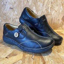 Clarks Un Loop Black Leather