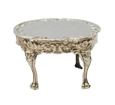 Sterling Silver Miniature Dolls House Table Ornament Vintage 1975 Birmingham