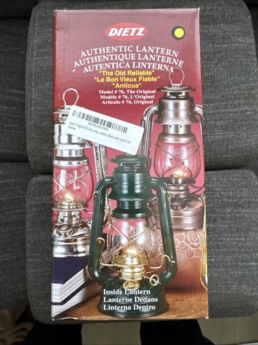 Dietz lantern black gold - -, black/gold