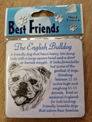 English bulldog coaster - english,