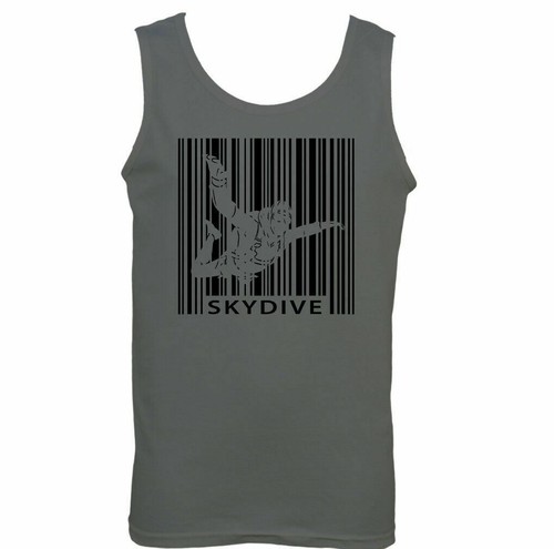 Skydiving barcode mens - barcode, funny