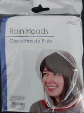 Pack of 2 Rain Hats Clear