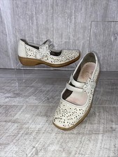 Ladies Rieker White Leather