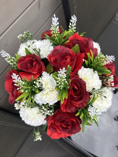 Artificial grave pot flower - grave,