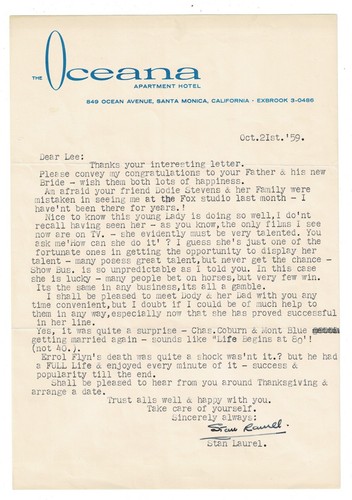 1959 letter signed - letter, stan