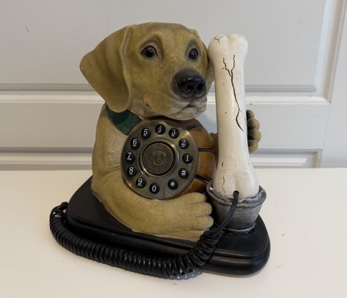 Vintage dog and - dog, phone