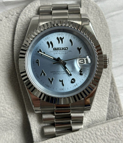 Seiko blue dial - blue,