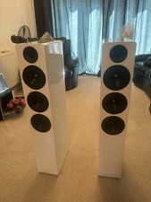  AE320 Loudspeakers, Pair  . Gloss white A1  condition may 2025 2yrs warranty