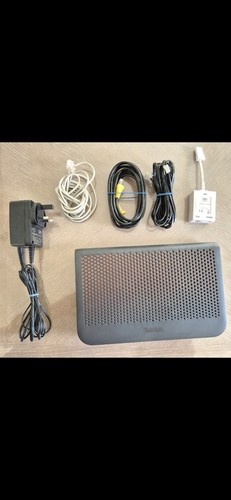 Talktalk router with leads - with, leads.