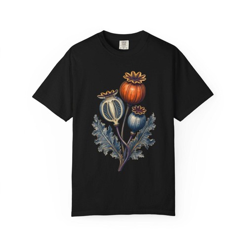 Persimmon poppy seedpod ray - persimmon,