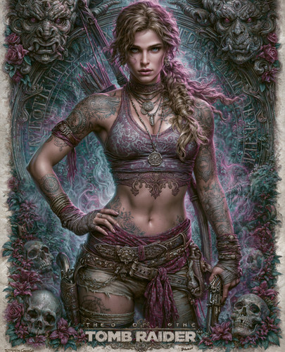 Lara croft purple - lara, with