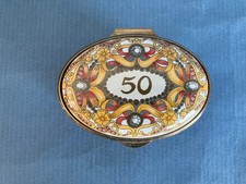 Staffordshire Enamel Trinket Pill Box - 50