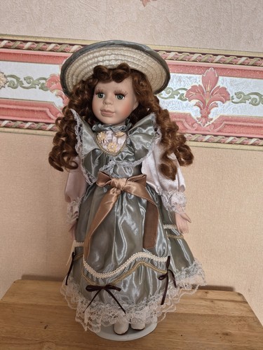 Vintage porcelain doll - porcelain,