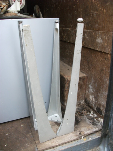 Cast iron table legs set - table,