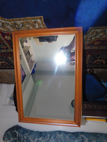Mirror with solid - with,
