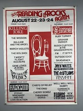 Hawkwind Poster Killing Joke Saxon The Mission Reading Rocks 1986