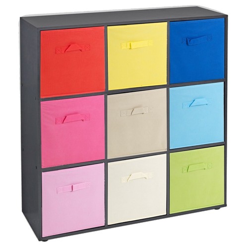 Wooden cubed bookcase - 9,
