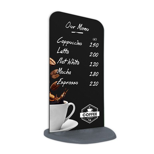 Chalkboard pavement sign - pavement,