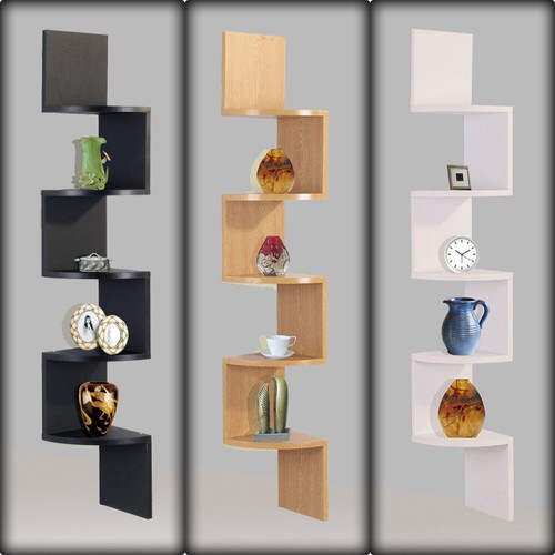 Tier zig zag corner shelf - tier,