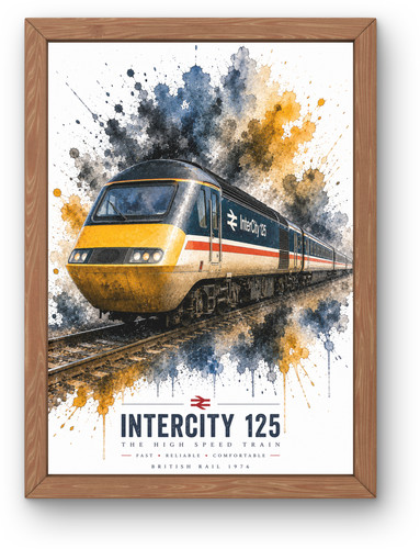 Intercity 125 hst poster - intercity,