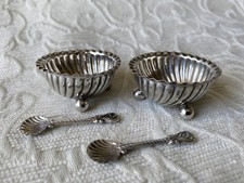 Pair of pretty fluted  Silver