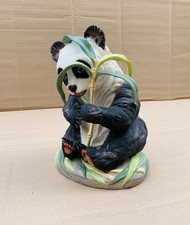 Vintage large Boehm english Porcelain Panda Bamboo Figurine