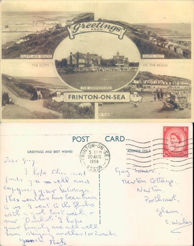 Frinton sea cliffs and - sea,