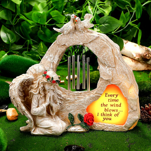 Solar praying angel dove wind - praying,