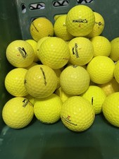 40 Yellow Golf Balls - Mix Of